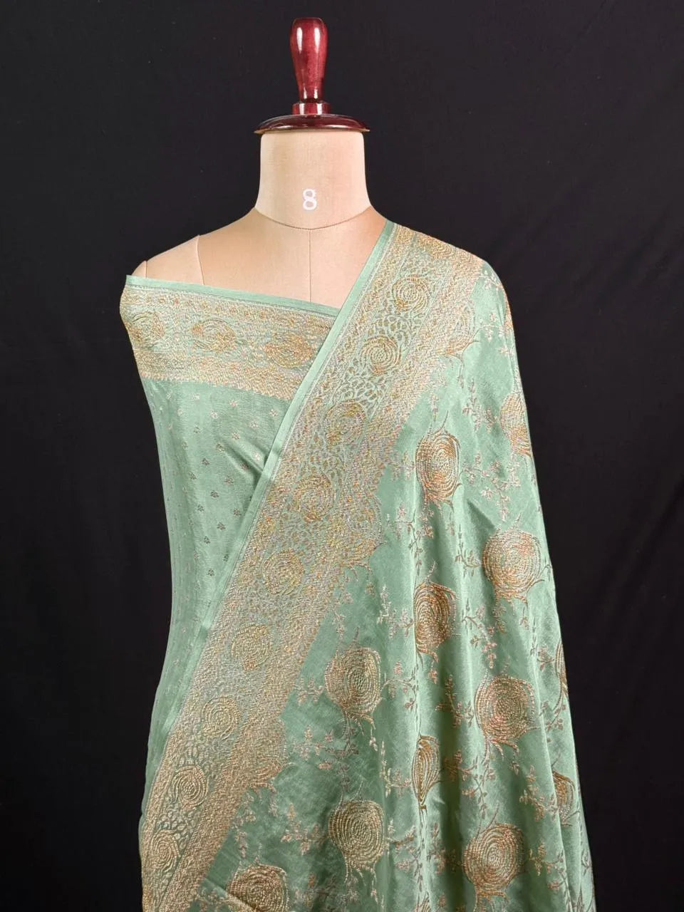Pure Banarasi Crepe Saree-Silk