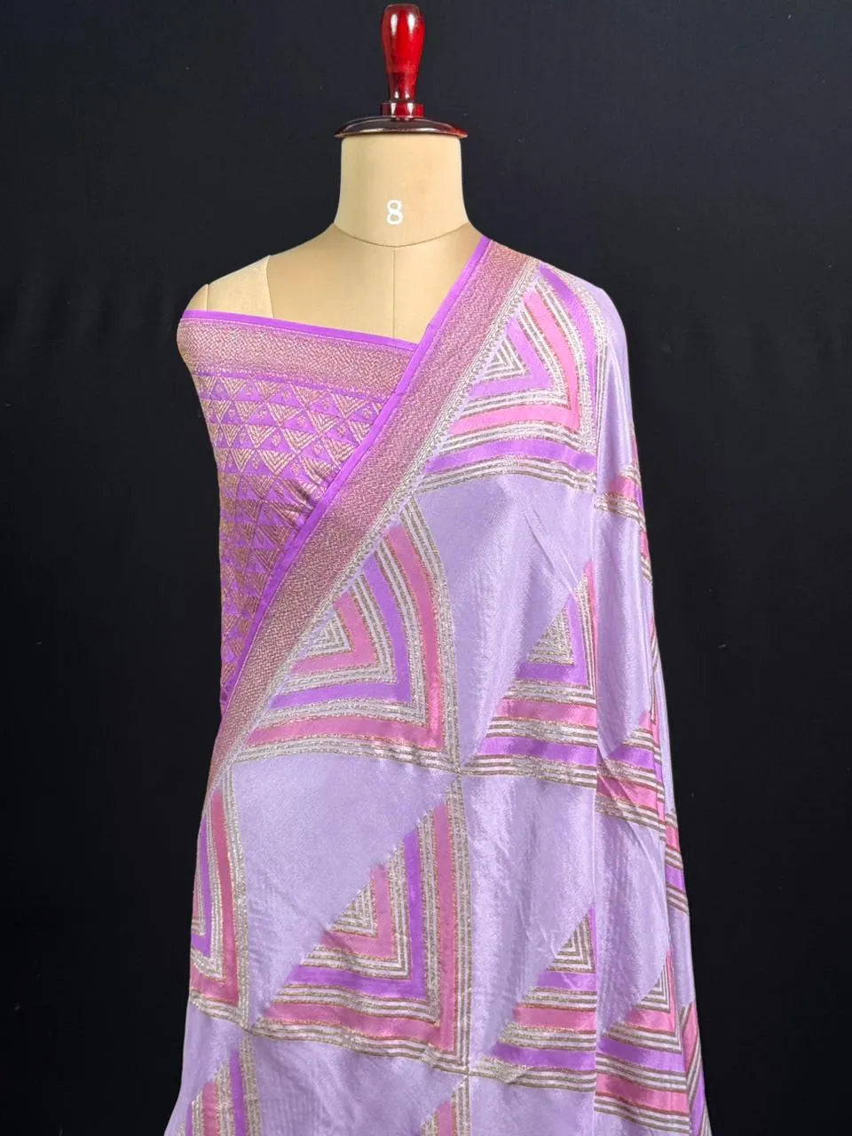 Pure Banarasi Crepe Saree 