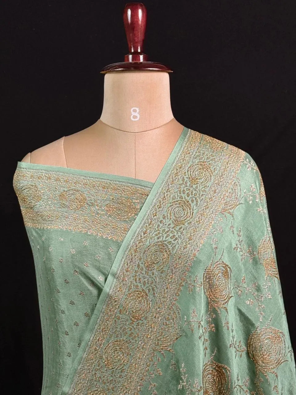 Pure Banarasi Crepe Saree-Silk