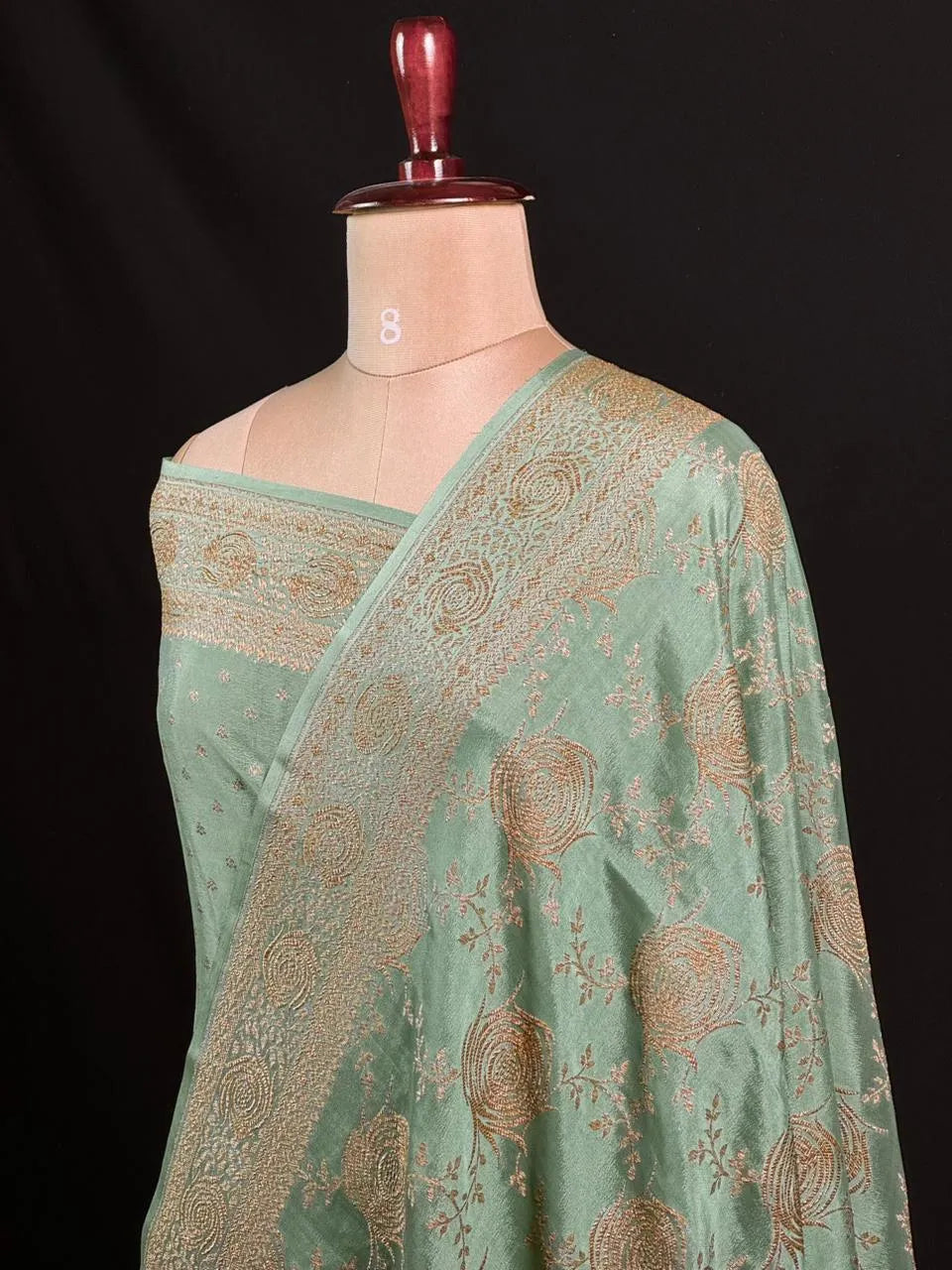 Pure Banarasi Crepe Saree-Silk