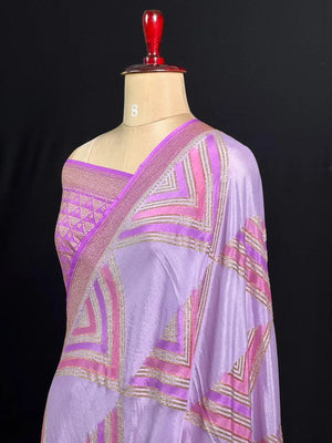 Pure Banarasi Crepe Saree 