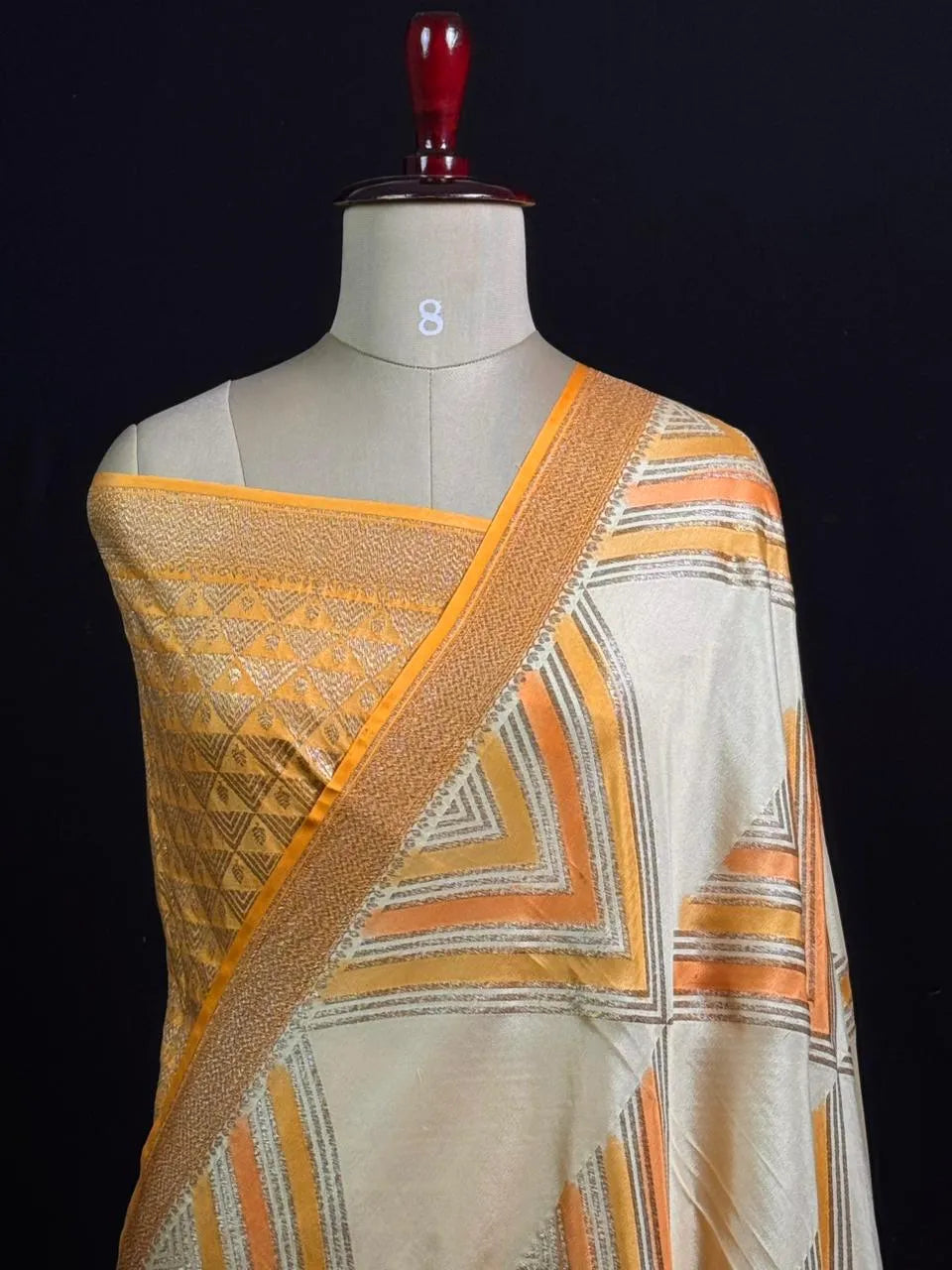 Pure Banarasi Crepe Saree 