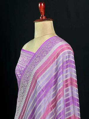 Pure Banarasi Crepe Silk Saree 