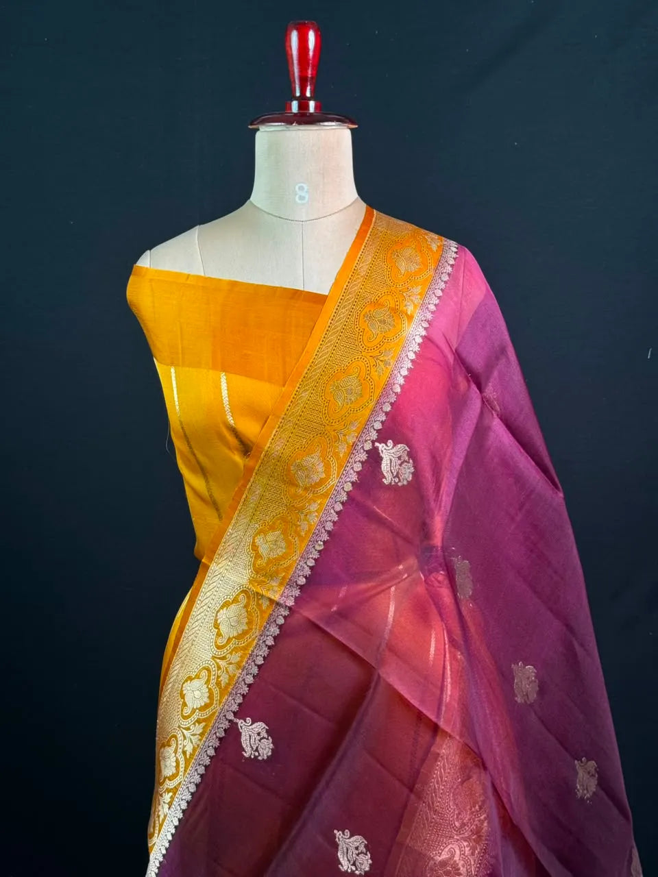 Classic Pure Organza Silk Saree with Exquisite Zari Detailing