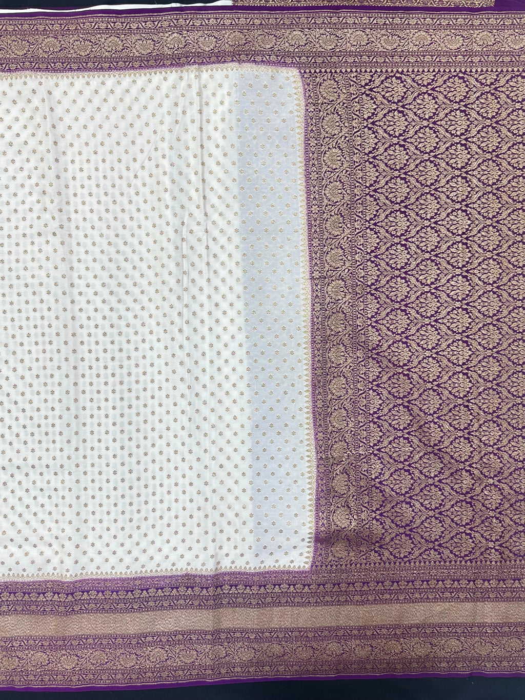 Pure Banarasi Crepe Saree