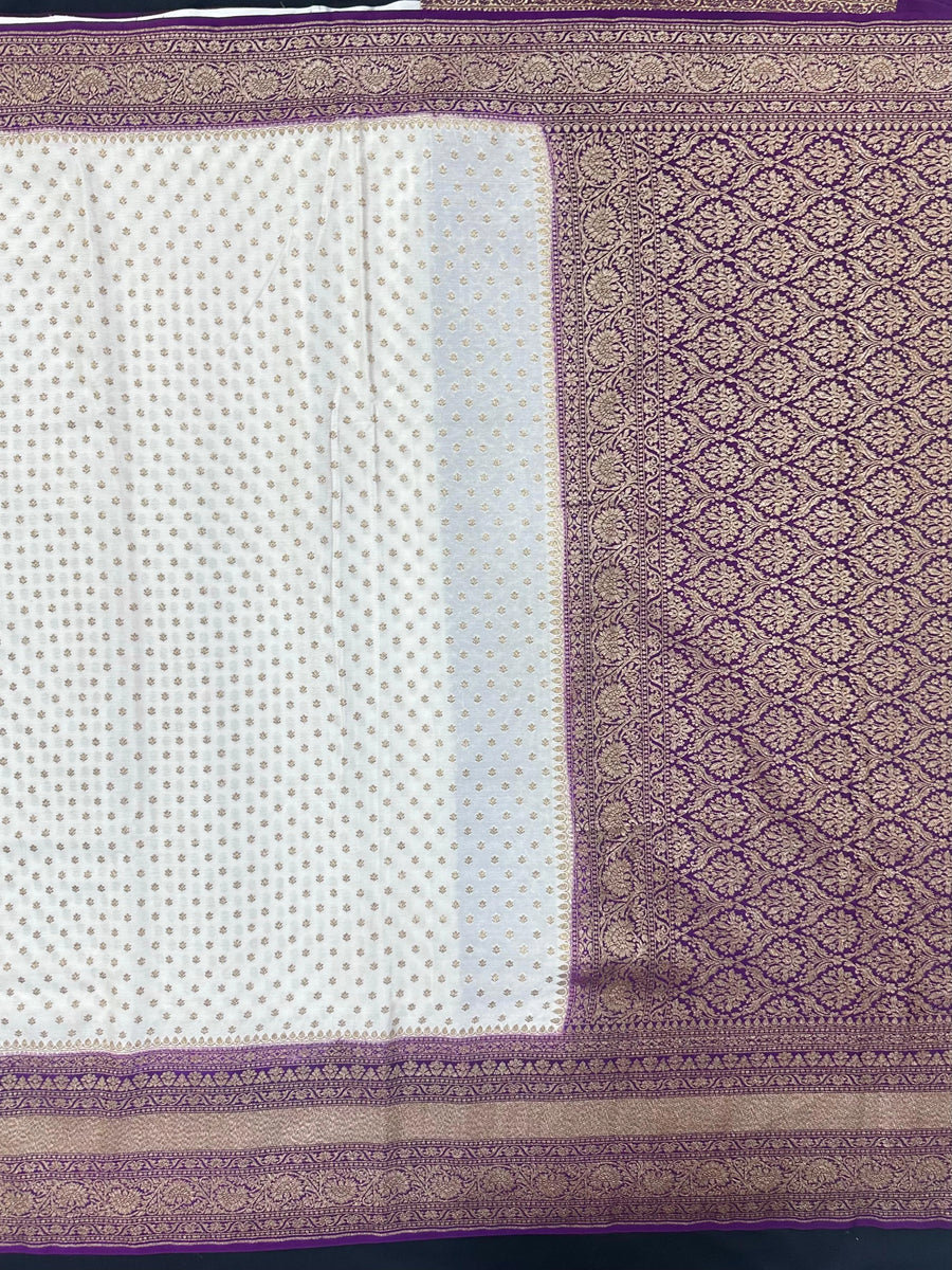 Pure Banarasi Crepe Saree