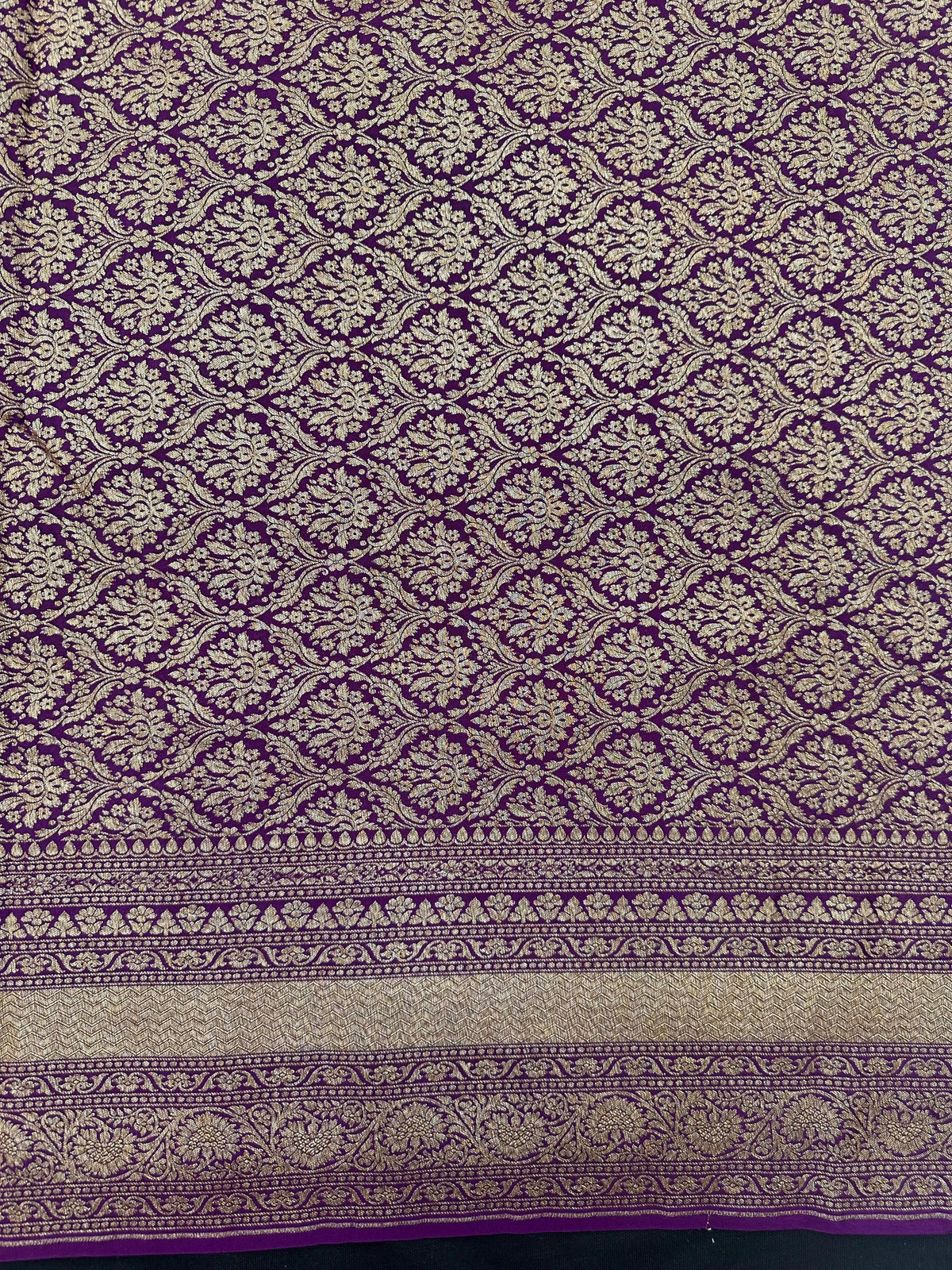 Pure Banarasi Crepe Saree