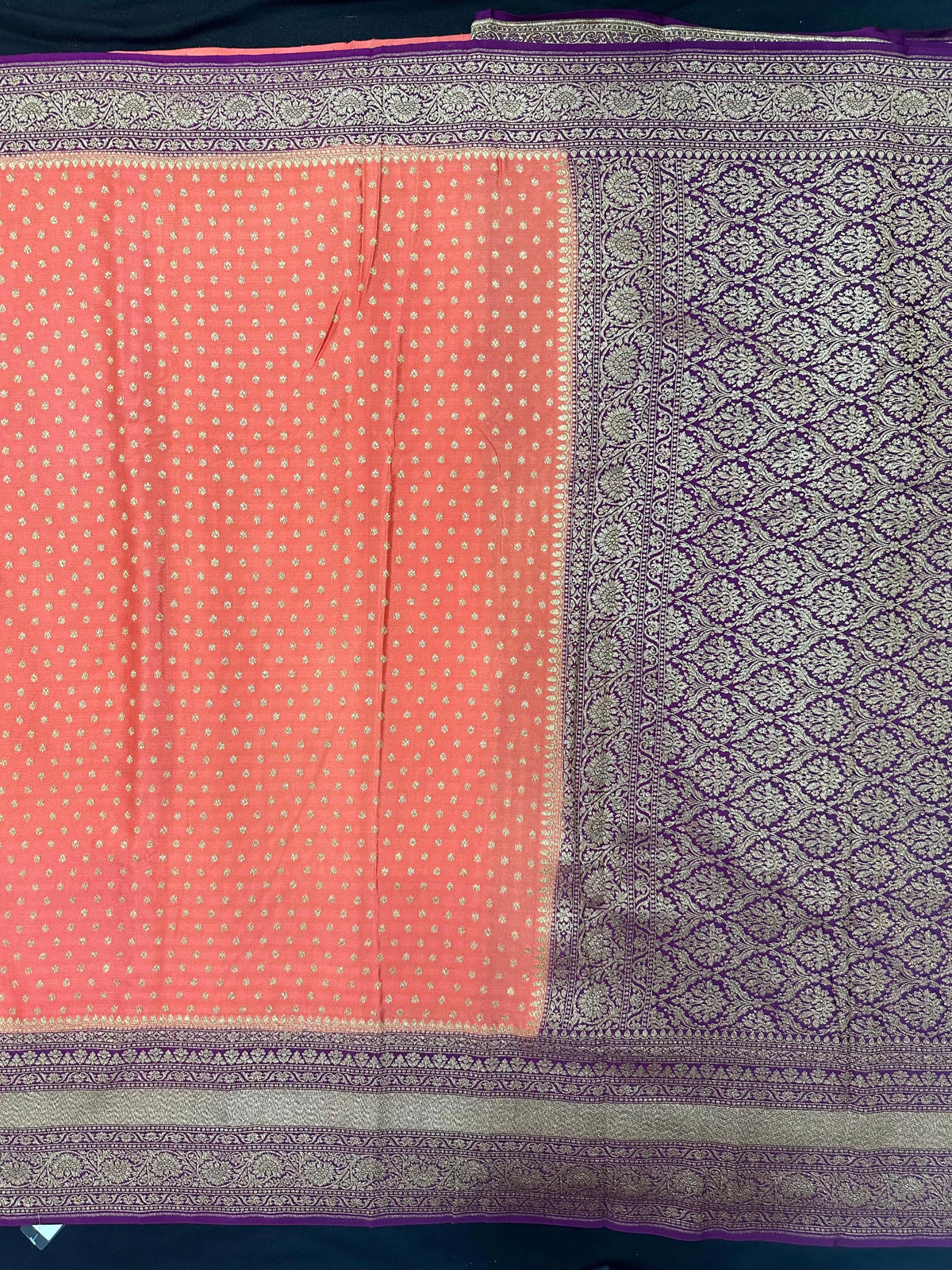 Pure Banarasi Crepe Saree
