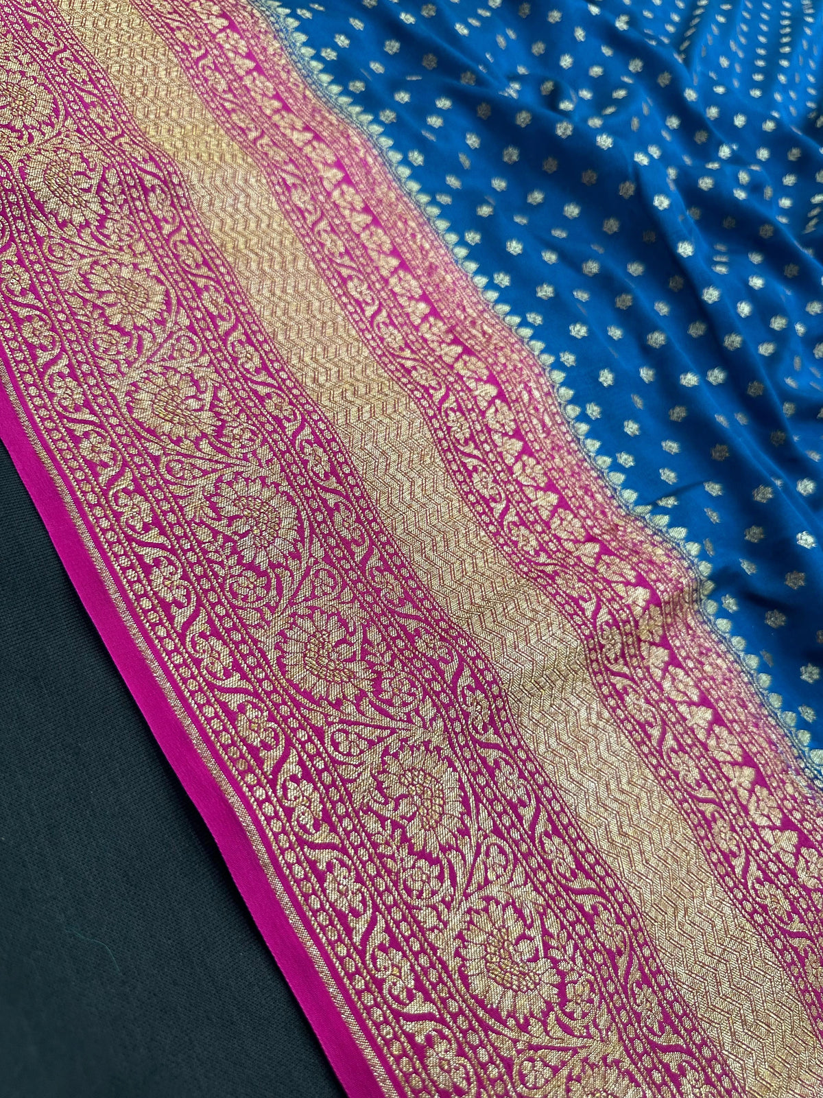 Pure Banarasi Crepe Saree