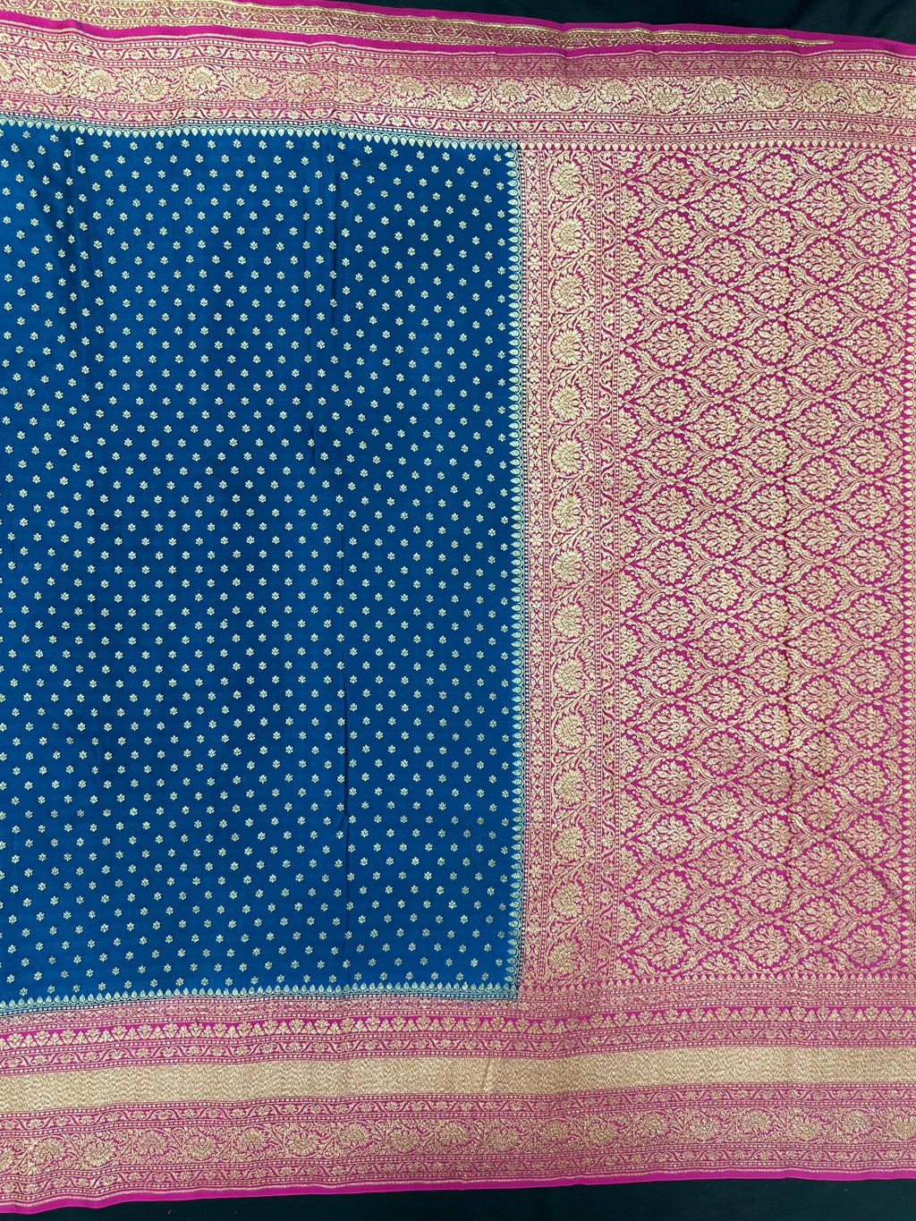 Pure Banarasi Crepe Saree