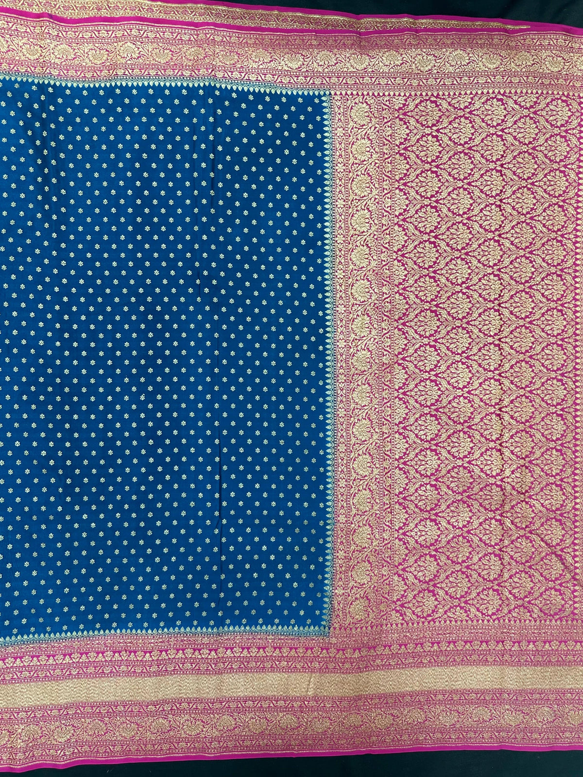 Pure Banarasi Crepe Saree