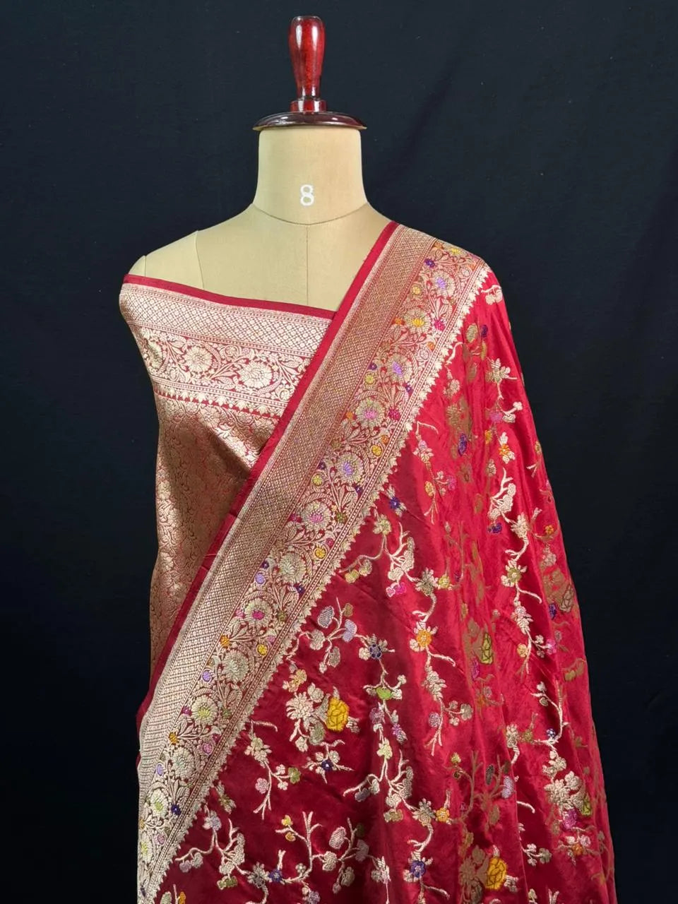 Opulent Tilfi Jaal Pure Kataan Saree