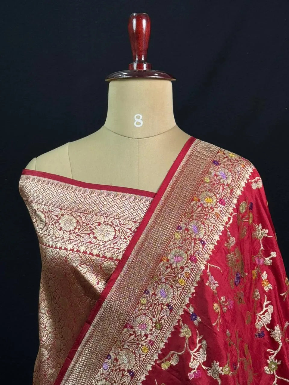Opulent Tilfi Jaal Pure Kataan Saree