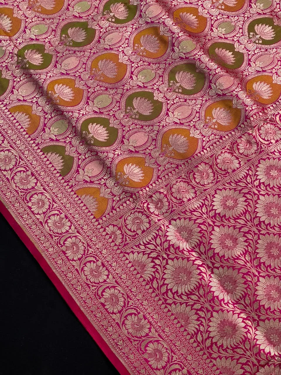 Pure Banarasi Katan Rangart Silk Saree 