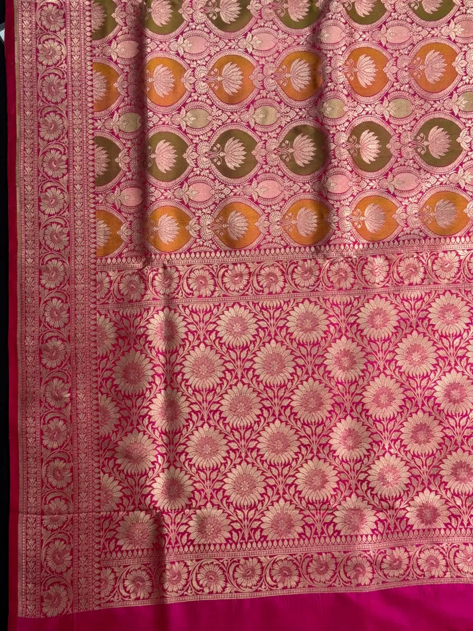 Pure Banarasi Katan Rangart Silk Saree 