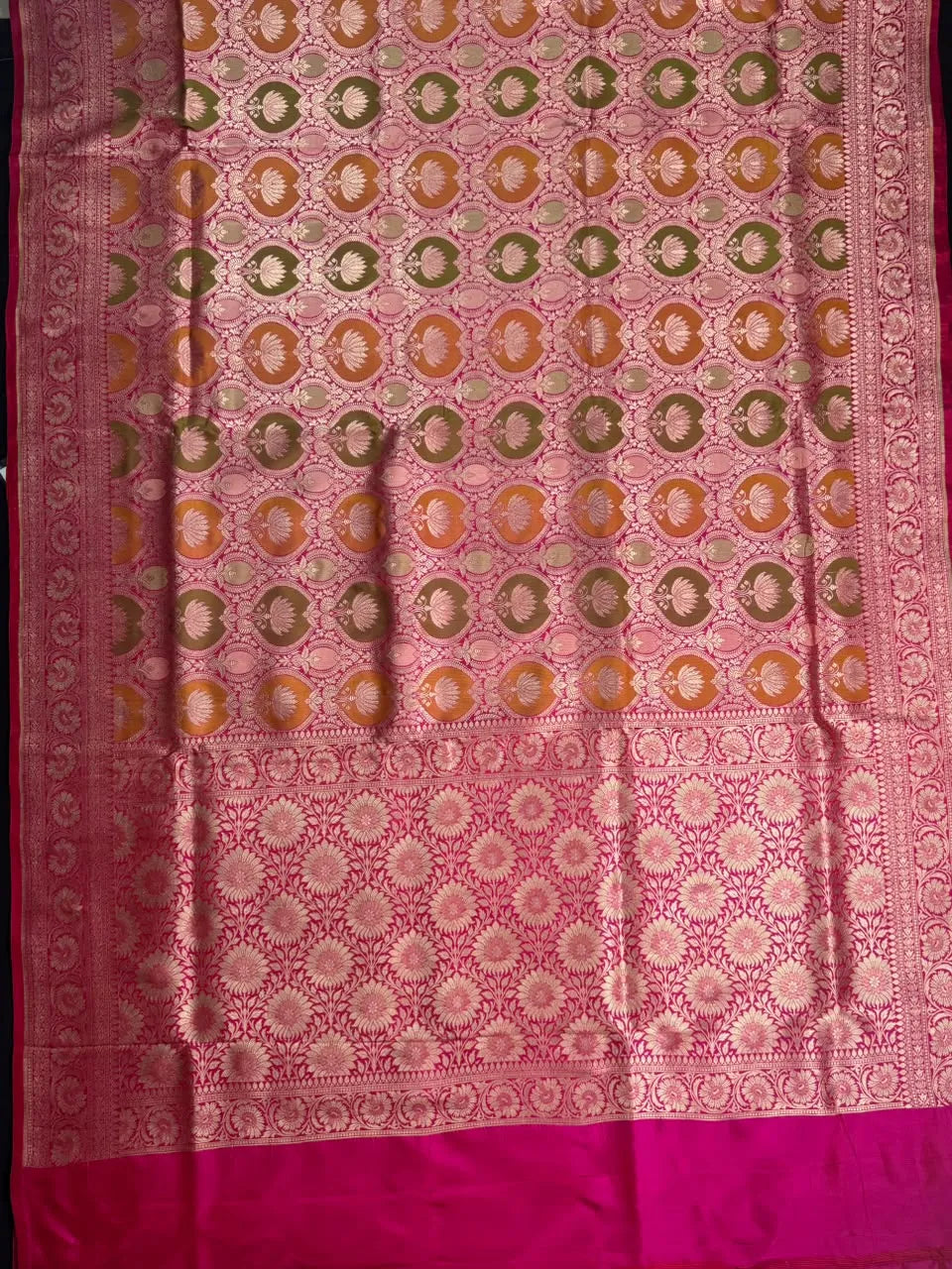 Pure Banarasi Katan Rangart Silk Saree 