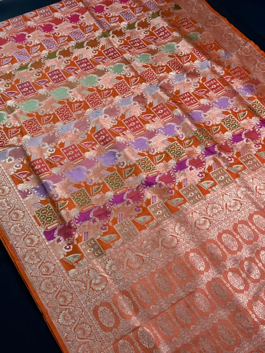 Pure Katan Tilfi Silk Saree