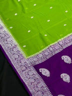 Banarasi Pure Khaddi Chiffon Saree 