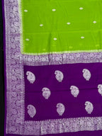 Banarasi Pure Khaddi Chiffon Saree 