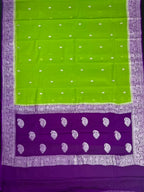Banarasi Pure Khaddi Chiffon Saree 