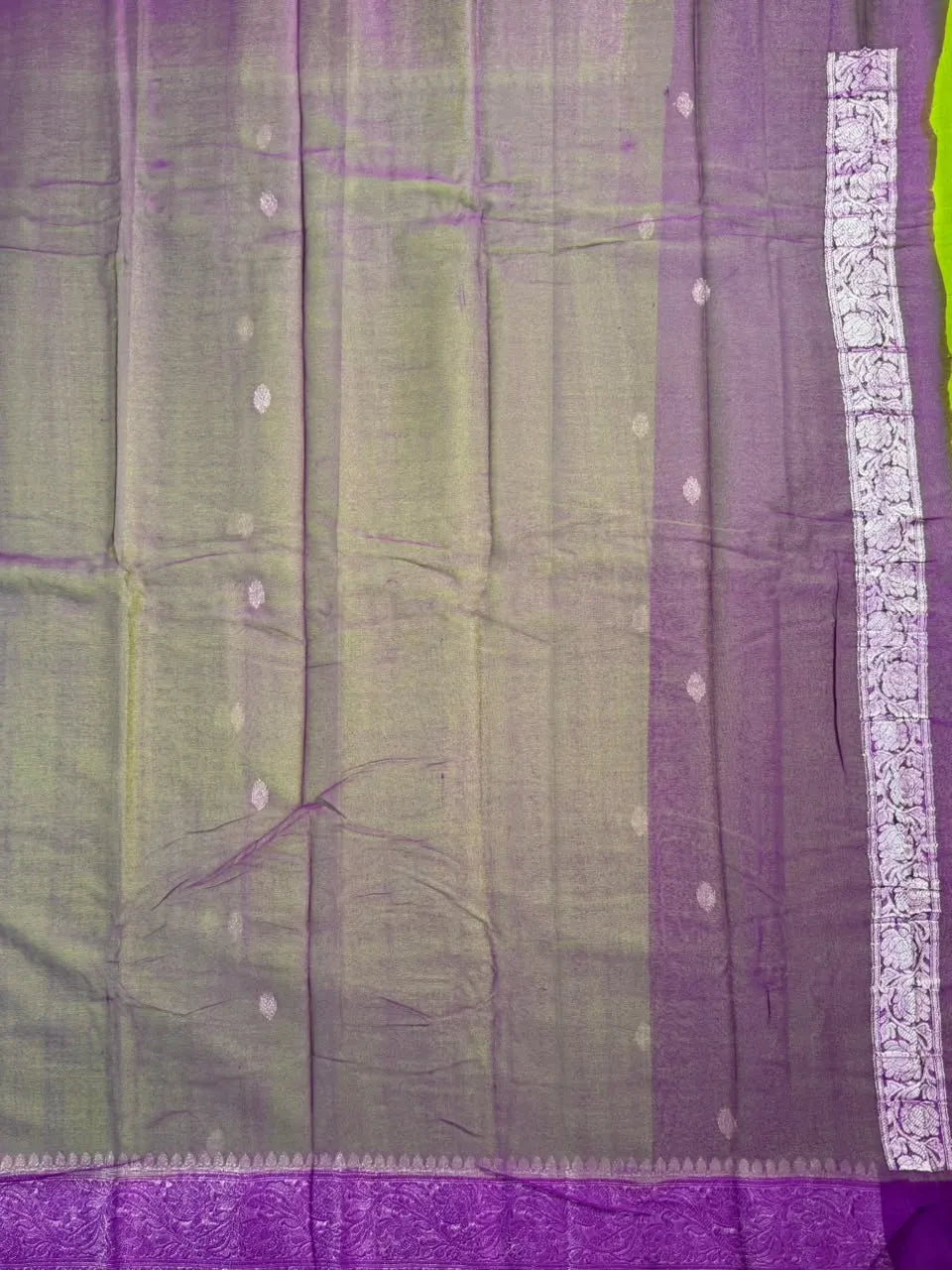 Banarasi Pure Khaddi Chiffon Saree 