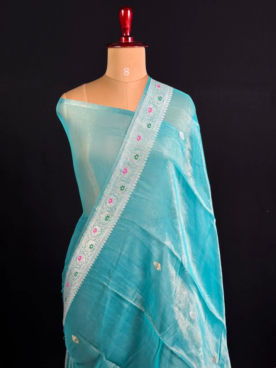 Pure Khaddi Chiffon Tissue Saree