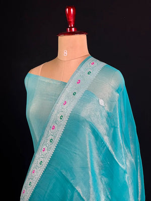 Pure Khaddi Chiffon Tissue Saree