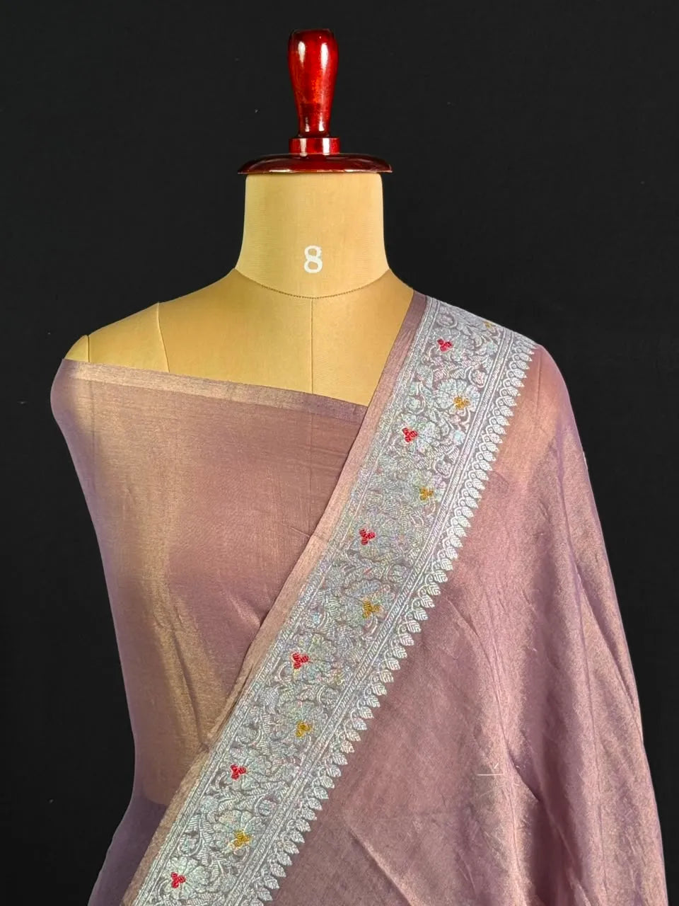 Pure Khaddi Chiffon Tissue Saree