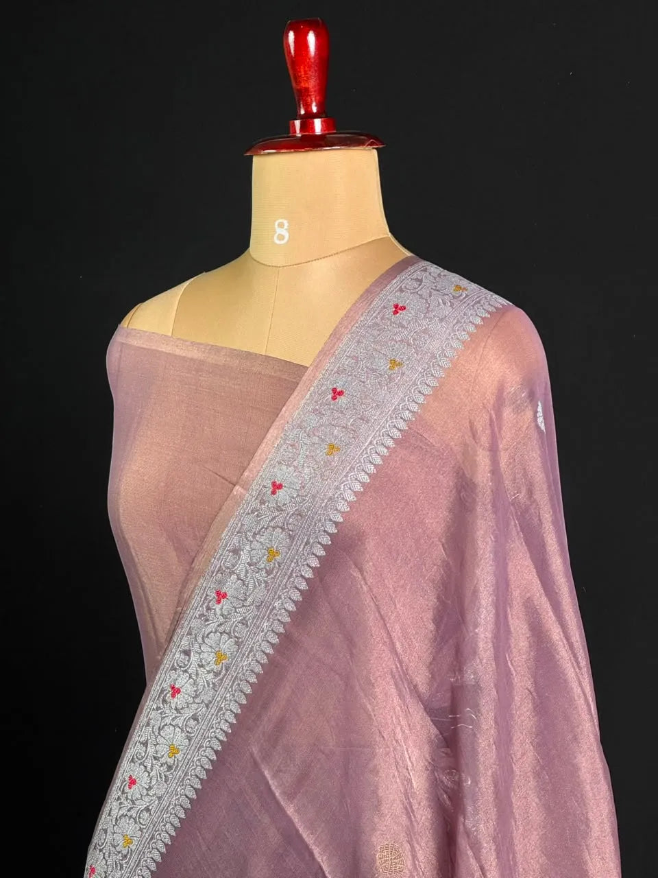 Pure Khaddi Chiffon Tissue Saree