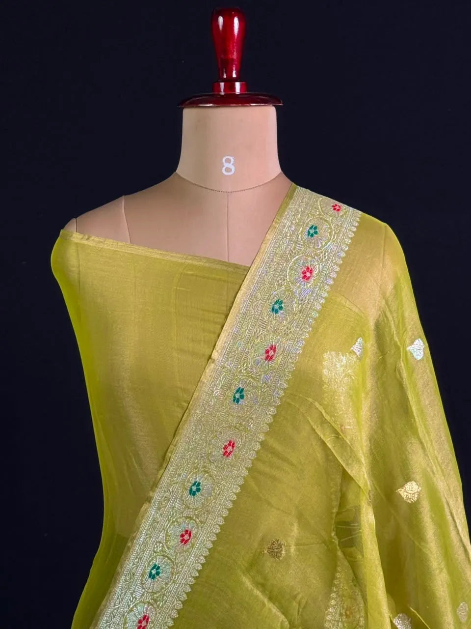 Pure Khaddi Chiffon Tissue Saree