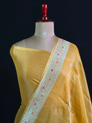 Pure Khaddi Chiffon Tissue Saree
