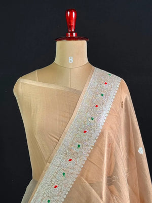Pure Khaddi Chiffon Tissue Saree