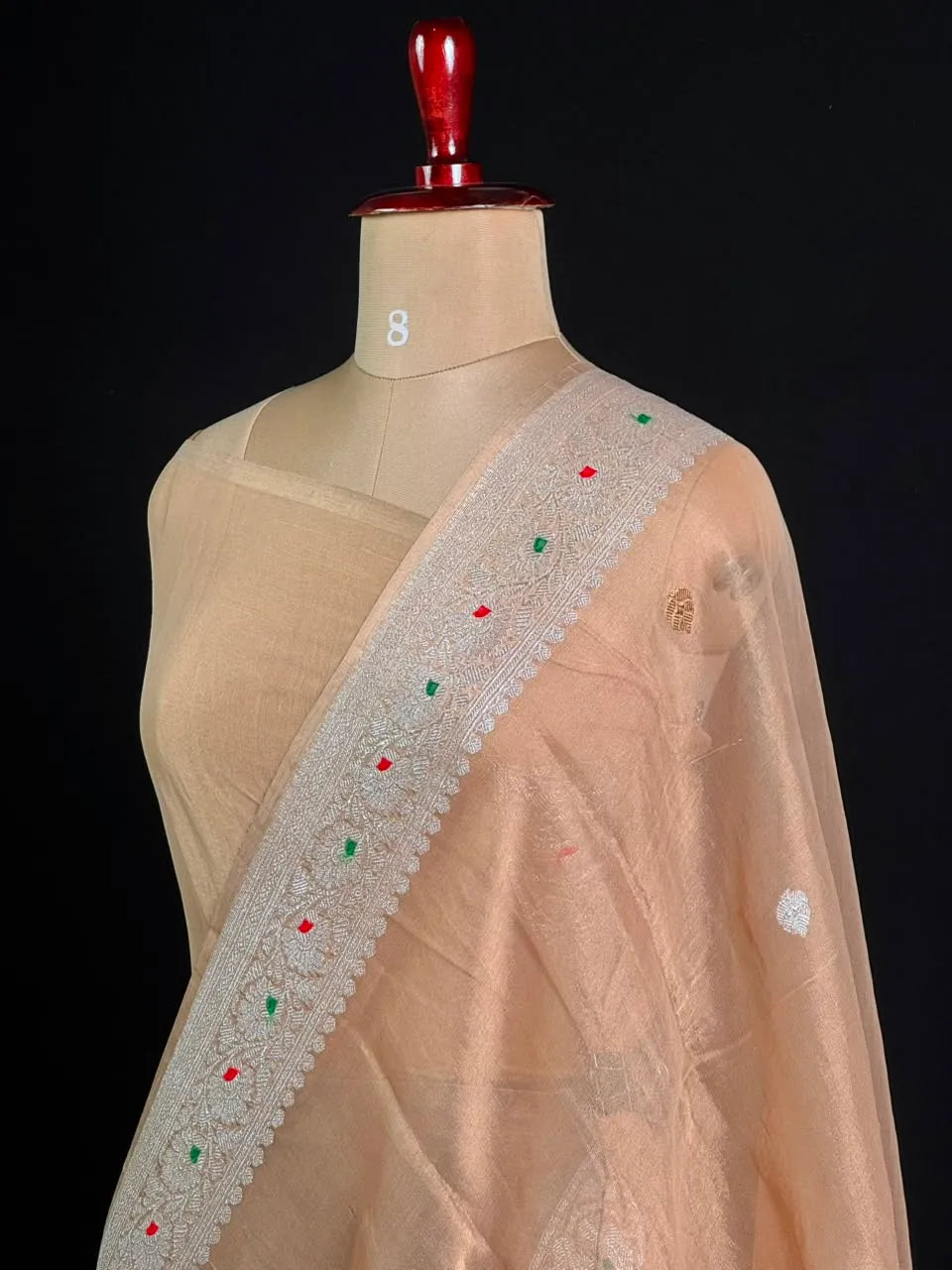 Pure Khaddi Chiffon Tissue Saree