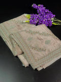 Soft Supernet Pure Organza Saree With Embroidery Work 