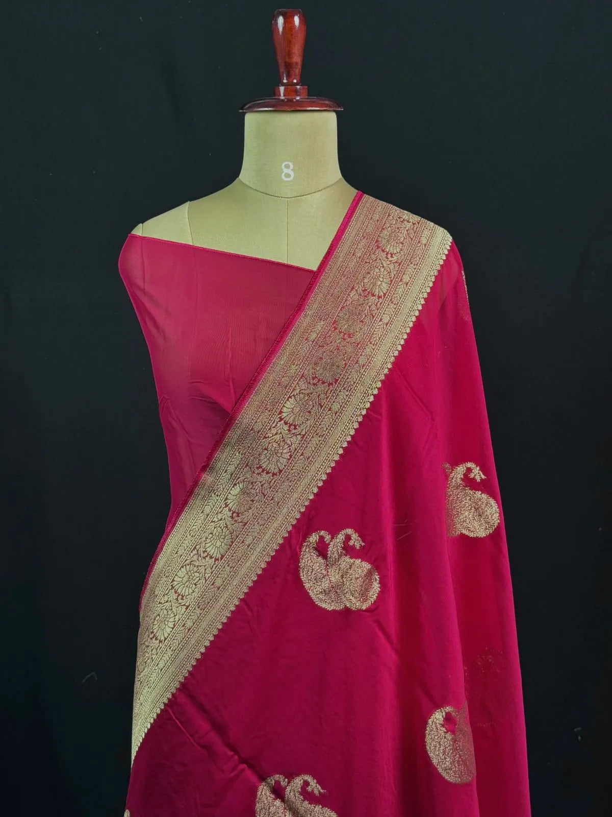 Premium Pure Viscose Semi Banarasi Saree – Traditional Ethnic Wear