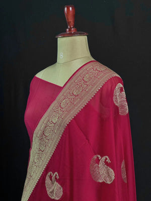 Premium Pure Viscose Semi Banarasi Saree – Traditional Ethnic Wear