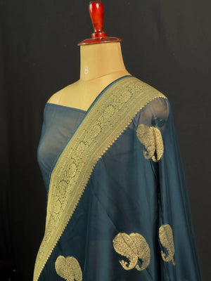 Premium Pure Viscose Semi Banarasi Saree – Traditional Ethnic Wear