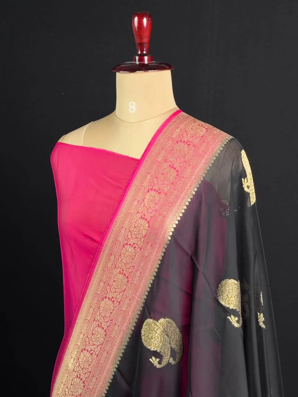 Pure Viscose Semi Banarasi Saree 