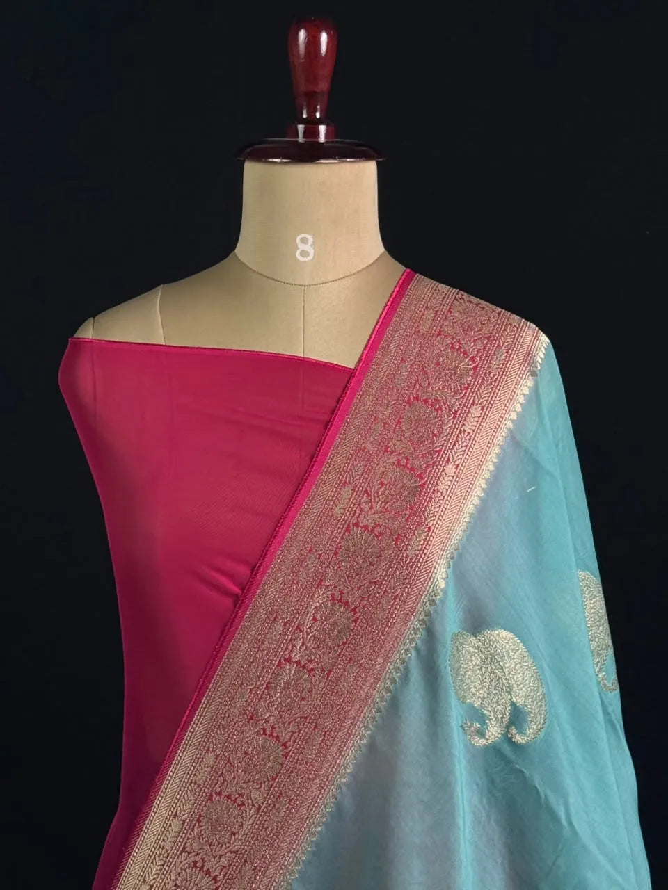 Pure Viscose Semi Banarasi Saree 