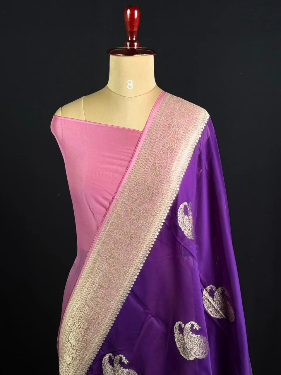 Pure Viscose Semi Banarasi Saree 