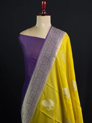 Pure Viscose Semi Banarasi Saree