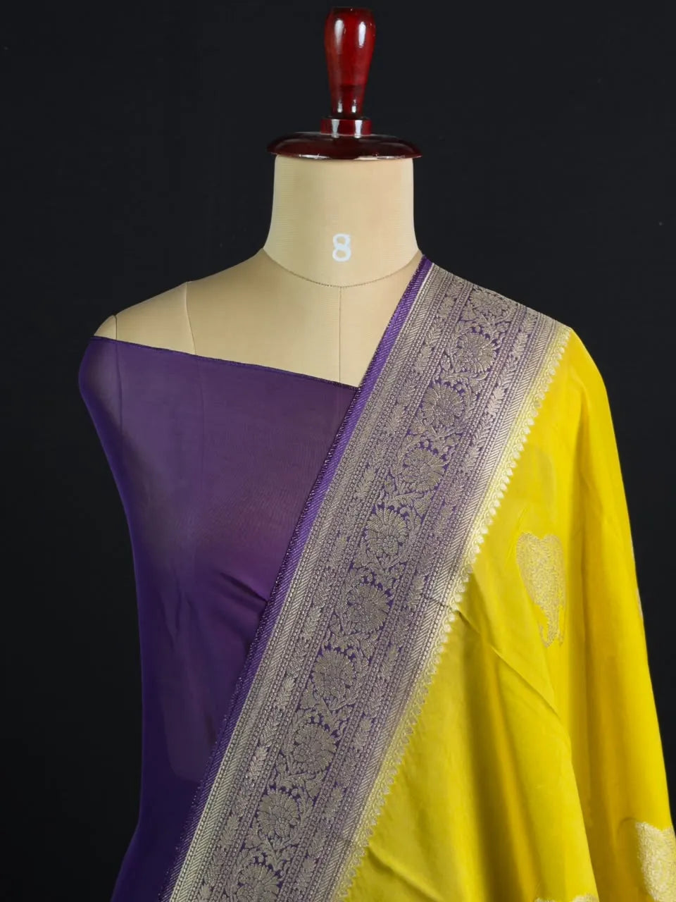 Pure Viscose Semi Banarasi Saree