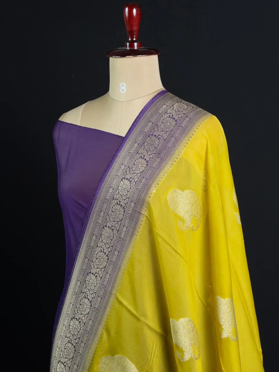 Pure Viscose Semi Banarasi Saree