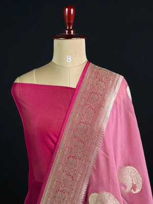 Pure Viscose Semi Banarasi Saree