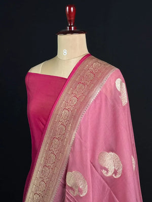 Pure Viscose Semi Banarasi Saree
