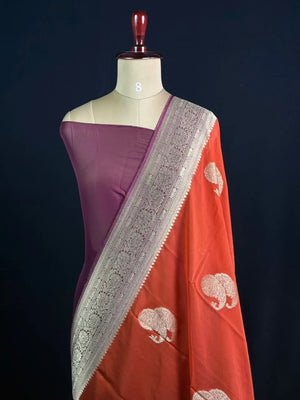 Pure Viscose Semi Banarasi Saree
