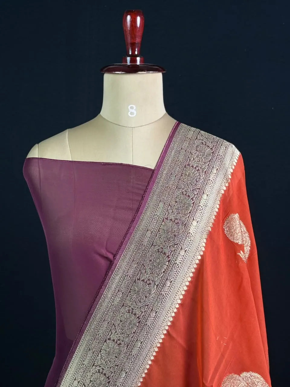 Pure Viscose Semi Banarasi Saree