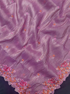 Paper silk saree with subtle sheen and crisp drape – ideal for festive and everyday wear