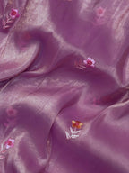 Paper silk saree with subtle sheen and crisp drape – ideal for festive and everyday wear