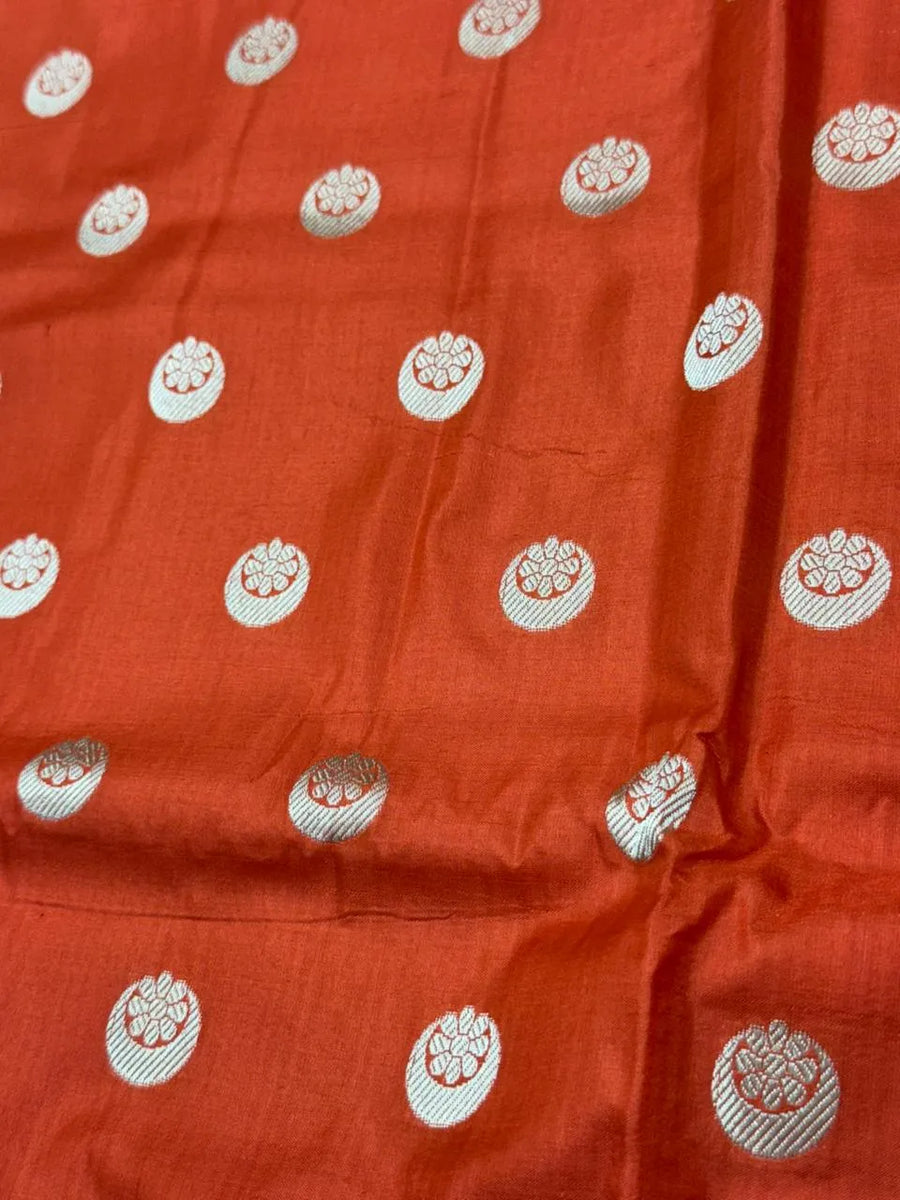 Classic Pure Katan Silk Saree for Weddings & Festive Wear-Plain Pure Katan Silk
